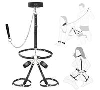 Kits de Bondage SM avec Menottes Réglables Menottes de Cheville Cuisses Contraintes de lit Jouet Sexuel Cortex Ensemble de Jouets Sexuels pour Adultes SM pour Hommes Femmes et Couples