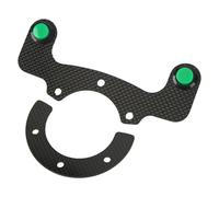 Kits de boutons de klaxon externes,Kit de boutons de klaxon de volant,Bouton de volant,Bouton de klaxon en fibre de carbone,Accessoire modifié pour le volant