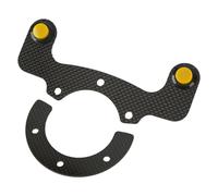 Kits de boutons de klaxon externes,Kit de boutons de klaxon de volant,Bouton de volant,Bouton de klaxon en fibre de carbone,Accessoire modifié pour le volant