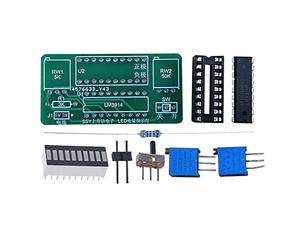 Kits de bricolage LM3914,Module Dd'affichage de Capacité de Batterie,Testeur de Panneau D'affichage à LED,Kit de Bricolage de L'indicateur D'état de Batterie à LED,Batterie de 2,4 à 20 V Disponible