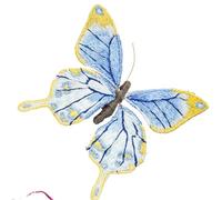 Kits de broderie papillon for débutants avec cerceau, kit à broche main DIY, couture, travaux d'aiguille faits la, ensemble décoration(Embroidery Kit L)