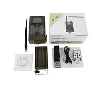 Kits de caméras de surveillance solaires, 1 6MP Caméra de piste de chasse de la nuit de la nuit 2G MMS SMS SMTP HC300M Celluar étanche Wildcamera SURVEILLANCE DE TRAVAIL DE PHOTOS SANS FIL Forever Pow