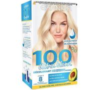 Kits de change Garnier 100% Ultra Blond Kit de Décoloration Sans Ammoniaque, Éclaircissement Maximum, Effet Anti-Paille 657422