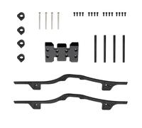 Kits de châssis en alliage d'aluminium avec faible milieu de gamme pour télécommande SCX10 90046 Accessoires Crawlers Châssis de châssis de voiture