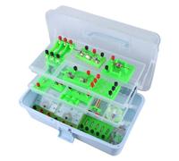 Kits de circuit d'apprentissage en laboratoire - Ensemble d'expériences électriques portables - Équipement de physique - Découverte de l'électricité - Kits d'expérience de magnétisme pour étudiants du
