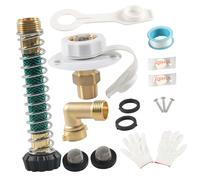 Kits de clapets anti-retour en laiton pour entrée d'eau de campeurs 1,9 cm, adaptateur anti-refoulement avec tuyau de 60 PSI pour systèmes d'eau douce marins bride d'entrée d'eau