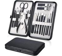 Kits de coupe-ongles, Ensemble de manucure et pédicure en acier inoxydable - Kit complet soins des ongles avec ciseaux, pince à épiler(Style 2)