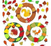 Kits de Couronnes d'automne, Artisanat de Couronne D'automne, Ensemble d'Artisanat de Couronne D'automne, Articles de Loisirs Créatifs Baker Ross Kit, Loisirs Créatifs D'automne et D'hiver