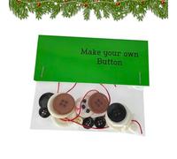 Kits de décoration de Noël avec boutons - Ensemble de pendentifs en forme de chien de 7,5 cm | Boutons en feutre | Décorations de vacances à faire soi-même | Pour femmes, hommes, étudiants, arbre