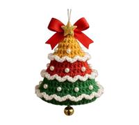 Kits de Décoration de Noël Tricotés - Guirlande Cloches Père Noël pour Sapin,Pendentifs Au Crochet pour Fêtes d'hiver Amateurs Décoration Intérieure Fenêtre Porte