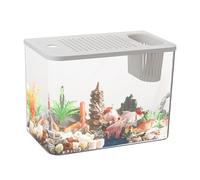 Kits de démarrage, Aquarium Transparent pour Poissons Rouges, Tortues, Petits Aquariums compacts pour Petits Poissons, élevage de Tortues, Adultes