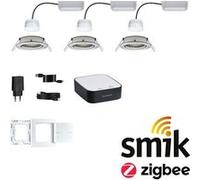 Kits de démarrage Smart Home smik Gateway avec bouton-poussoir mural + luminaire LED encastré Nova Plus Coin Set de base orientable Tunable White G