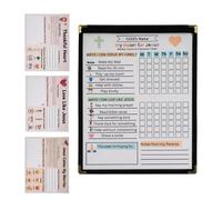 Kits De Feuilles D'Habitudes Chrétiennes Pour , Ensemble de Formation Chrétienne, Ensemble de Tableau de Tâches pour l'Étude de la Bible, Pour Filles Adolescents Jeunes Célébration de Noël et du Nouve