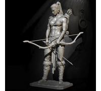Kits De Figurines De Tireur Féminin En Résine, 1/24 75mm, Kits De Figurines De Soldat En Résine À Assembler Soi-Même, Kit Non Assemblé Et Non Peint