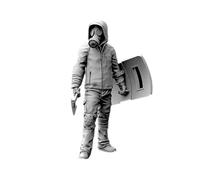 Kits de figurines en résine 55mm, soldat marcheur en résine, modèle auto-assemblé, jouets pour enfants, 1/35, A-141