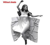 Kits De Figurines En Résine Blanche, Modèle De Fille Endormie, Moule De Soldat À Assembler Soi-Même (Sans Couette), 1/24, A-286 U4e3