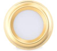 Kits De Finition pour Boîtier D'Éclairage Encastré Downlight LED Plafonnier Décoratif Élégant Spot Encastré Haute Luminosité Cuisine Restaurant Panneau Rond Ultra Fin COM-Gold 3w