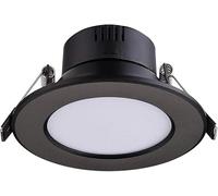 Kits De Finition pour Boîtier D'Éclairage Encastré, Grille Intégrée en Aluminium Noir, Spot De Plafond À Panneau LED, Spot Encastré, Centre Commercial Européen De Vêtemen-Warm Light 9w