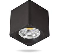 Kits De Finition Pour Boîtier D'Éclairage Encastré, Spot Led Carré Noir Pour Plafond, Panneau De Plafond, Éclairage Intérieur, Couloir, Centre Commercial, Magasin De Vête-Warm Light (3000k) 15w