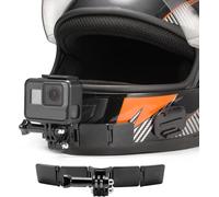 Kits de Fixation pour Casque de Moto avec Coussinets adhésifs incurvés for GoPro Hero 12 11 10 9 8 7 (2018) 6 5, Hero Black, Session, Xiaomi Yi, SJCAM, Campark et Autres caméras d'action
