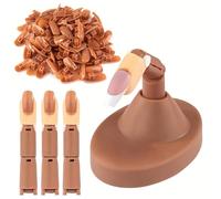 Kits de formation d'ongles artificiels avec plateforme stable, surfaces tactiles réalistes et interchangeables pour la maison, les études, les salons de pratique, design innovant, manucure