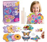 Kits de loisirs créatifs Poke in Art pour enfants de 6, 7, 8, 9 et 10 ans : activités manuelles Poke in Art pour enfants cadeaux d'anniversaire pour filles art métallisé loisirs créatifs sans dégâts