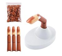 Kits de mains d'entraînement pour ongles artificiels avec articulations flexibles et support antidérapant pour améliorer les capacités de formation des ongles avec les doigts