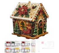 Kits de maison de Noël Pearl Art | Décorations d'arbre de vacances | Kit de peinture à strass pour femmes, hommes, adultes, professionnels, artistes, amateurs, maison, appartement, atelier