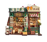 Kits de maison miniature à faire soi-même, maison de poupée en bois avec LED, mini kit de construction de maison pour adultes à construire, puzzles en bois 3D, décoration d'intérieur, cadeau pour