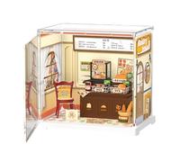 Kits de maison miniature - Loisirs créatifs pour petites maisons, ensemble de mini pièces décoratives, meubles et accessoires détaillés, design facile à assembler | Projet de passe-temps éducatif