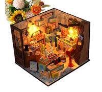 Kits de maisons miniatures pour adultes | Set De Puzzle Diorama Modèle Réduit | Kit De Maison De | Pour Décoration Bureau Dortoir Appartement Bibliothèque Salle Séjour