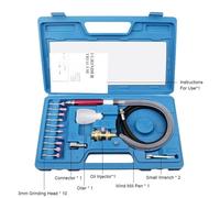 Kits de micro-meuleuses pneumatiques à grande vitesse for mini-crayons, polissage, gravure, bijoux en bois, polissage, meulage, découpe, outils pneumatiques(16PCS)
