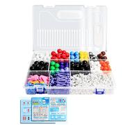 Kits de modèles de chimie organique avec récipient de stockage Modèles moléculaires Ensemble étudiant et enseignant Groupe de modèles moléculaires pour démonstrations en laboratoire Pratique pratique