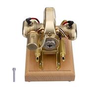 Kits de modèles de moteur à vapeur rétro, 3,2 cc horizontalement opposé à deux cylindres à quatre temps pour moto à essence pour affichage d'expériences scientifiques physiques