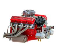 Kits de modèles de moteur V8 essence à soupapes en tête, kit moteur V8 Cison à essence, réplique de moteur à combustion V8 de haute qualité, construisez votre propre mini-moteur V8 Stem for adultes.(R