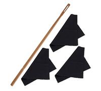Kits de nettoyage de flûte en tissu pour tige intérieure et chiffon long