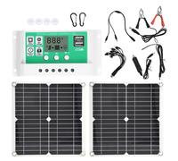 Kits de panneaux solaires étanches, chargeur solaire léger pour le camping avec contrôleur de charge 10A, conception pliable, rendement de sortie