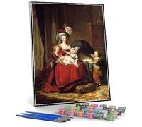 Kits de peinture à l'huile par numéro pour adultes Marie-Antoinette et ses enfants par Louise Elisabeth Vigee Le Brun DIY