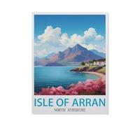Kits de peinture de diamant 5d diy 5d pour adultes enfants,Isle of Arran North Ayrshire,kits de broderie en diamant rond complet(40 x 50 cm/15.74 x 19.68 pouces)-HC14
