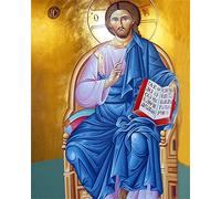 Kits de peinture diamant 5D à faire soi-même - Personnages d'église orthodoxes Religion - Broderie strass bricolage Peinture au point de croix, Cadeaux de vacances pour amis et enfants 30 × 40 cm