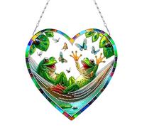 Kits de peinture diamant 5D, kits d'art à diamants suspendus DIY, impression double face, perçage simple, strass en diamant, art de fenêtre, pendentifs en diamants pour la décoration murale