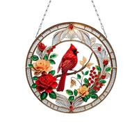 Kits de peinture diamant 5D, kits d'art à diamants suspendus DIY, impression double face, perçage simple, strass en diamant, art de fenêtre, pendentifs en diamants pour la décoration murale