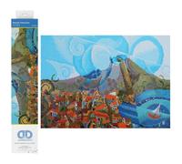 Kits de peinture diamant pour adultes, paysage du mont Vésuve, Diamond Dotz - Kit créatif et relaxant avec pierres précieuses Dotz 14,6" x 20,5"