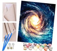 Kits de Peinture par Numéros Ciel étoilé Notre mystérieuse Voie Lactée Peinture à L'Huile Sur Toile Art Mural DéCoration pour Cadeau de Maison pour pour Adultes Enfants DéButants 40 * 50 Cm