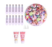 Kits de pinces à cheveux en résine pour réaliser vos épingles à cheveux avec du gel imitation crème fait à la main