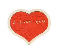 Kits de puzzle en bois de cœur Cartes de Saint-Valentin pour enfants Salle de classe Cartes amusantes Cadeau énigmes pour garçons filles Enfants Kits de bricolage