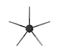 Kits De Rechange De Brosse Latérale Avec Brosses De Nettoyage À 5 Bras, Compatibles Avec Roborock, S7 S7MAX S50 S6 & S5 Max S6max VS4 E4(Black x8)