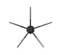 Kits De Rechange De Brosse Latérale Avec Brosses De Nettoyage À 5 Bras, Compatibles Avec Roborock, S7 S7MAX S50 S6 & S5 Max S6max VS4 E4(Black x20)