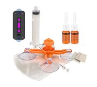 Kits de réparation de pare-brise avec dispositif de séchage rapide pour les propriétaires de voitures afin de réparer facilement les éclats et les petites fissures, résultat, réparation des du