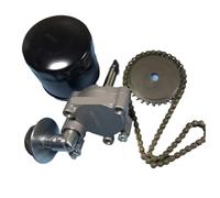 Kits de réparation for pompe à huile, pignon d'entraînement, filtre à huile et chaîne de pompe compatibles avec les quads HS 500 et 700 (références 15202-F39-0000 et 15203-004-0000).
